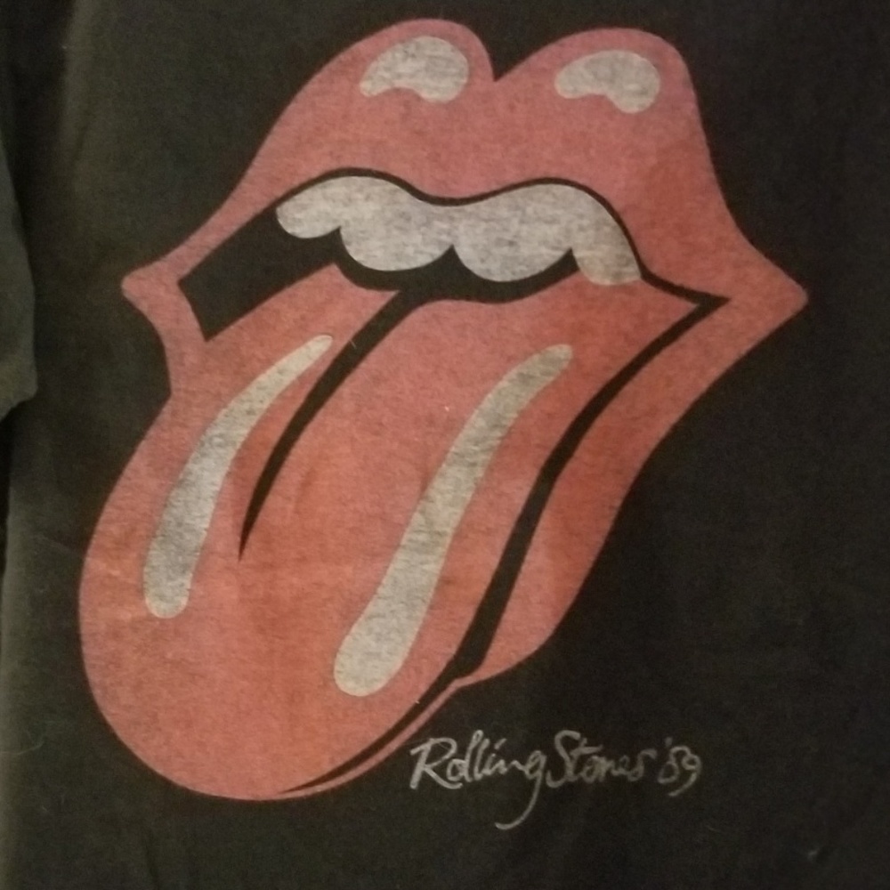 Brandy Melville John Galt Black rolling Stones top - Picture 4 of 4